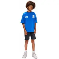 Retour Jeans T-shirt met backprint blauw Jongens Katoen Ronde hals Backprint - maat 104