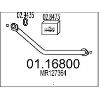MTS Uitlaatpijp 01.16800