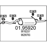 MTS 01.95920 Einddemper