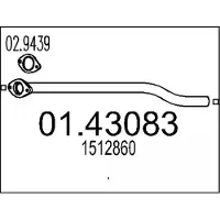 MTS 01.43083 Voorpijp