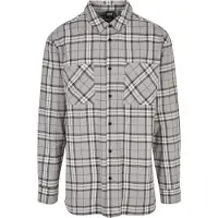 Urban Classics Overhemd lichtbruin / grijs / zwart / wit