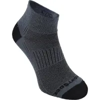 Wrightsock Coolmesh Quarter - Donkergrijs - 37-41