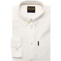 PME Legend Overhemd 'Explorer Oxford shirt with button-down collar' wit