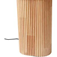 LINDBY Vloerlampe , Kimiko, Hout, Woonkamer, Stof, Scandinavisch