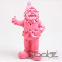 Stoobz Design Stoobz Kabouter Duim Omhoog Fuchsia 31cm Roze roze Polyresin