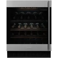 Smeg Inbouw Wijnklimaatkast Wijnklimaatkast, Classici, Inbouw, Positie scharnier: Links, Roestvrij staal, 38, G