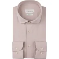 Profuomo Slim Fit Linnen Overhemd roze, Effen