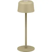 Goobay LED-tafellamp | 25 cm hoog | warm wit | dimbaar | oplaadbaar (USB-C) | beige | IP44