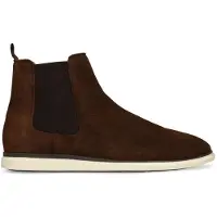 Manfield Bruine suède chelsea boots | Maat 43