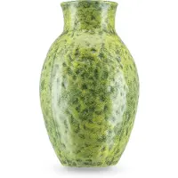 Easyplants | Vaas Nook 26 cm groen | Keramiek | Ovaal | groen | Japandi stijl | Design Vaas