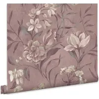 Laura Ashley Vliesbehang - Blairmore Floral Grape 10mx52cm
