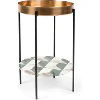Bold Monkey Another Marble bijzettafel Marmer - Goud