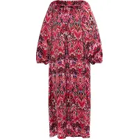 Usha Jurk lichtroze / rood / zwart / wit