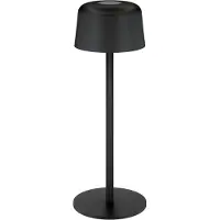 Goobay LED-tafellamp | 25 cm hoog | warm wit | dimbaar | oplaadbaar (USB-C) | zwart | IP44