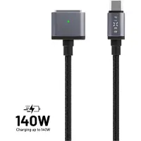 FIXED USB-C naar MagSafe 3 Kabel – 2 Meter – 140W Power Delivery 3.1 – Space Gray – Voor MacBook Air & Pro