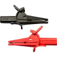 Peaktech P 7015 Krokodillenklemmen, Kabels + Stekkers, Zwart
