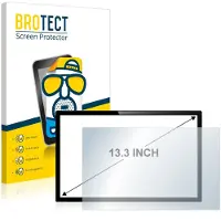 BROTECT - Screenprotector voor Touch-Panel PC's met 13.3 inch Schermen [285 mm x 180 mm, 16:10] Folie Beschermfolie matte 2 Stuks