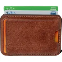 Tony Perotti Furbo EVO RFID leren Pasjeshouder met Magsafe en Standaard - Donkerbruin