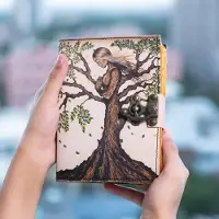 Rk Boutique Trukado - Levensboom Leren Dagboek - 18 x 13cm - Handgemaakt - Leren Notitieboek Levensboom - Leather Journal Tree of Life
