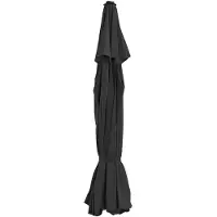 vidaXL Vervangingsdoek voor parasol 515 cm zwart