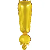 Amscan Folieballon Symbool ! 34 Cm Goud