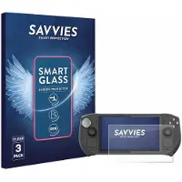 Savvies 3 Stuks Screenprotector - geschikt voor Zotac Gaming Zone - beschermfolie glas transparant