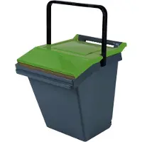 V-Part Easytech stapelbare afvalbak groen 40 liter | Voor GFT-afval