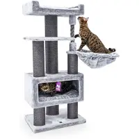 Petrebels Parklane 131 Krabpaal - Grijs - Extra Dikke Stammen - 58 x 45 x 131 cm