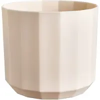 Elho Bloempot Facet - Kunststof - Amandelroze - Diam.23xh20,4cm