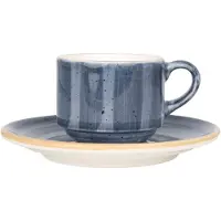 Bonna Espresso kopjes & schotel aura dusk porselein set van 6