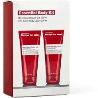 Recipe For Men - Essential Body Kit - Douchegel 200 ml en Body Lotion 200 ml