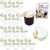 MamboCat 25-delige set weckpot 350 ml TO 82 Osterfreude deksel incl. receptenboekje