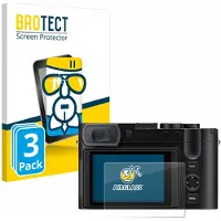 BROTECT Screenprotector 3 Stuks voor Leica Q3 43 Beschermglas transparant