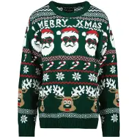 Cars kersttrui groen Jongens Acryl Ronde hals All over print - maat 128
