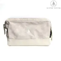 Chris Cayne toilettas - beige/ecru - suede - luxe
