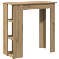 Super Merchant Bartafel met schap 102x50x103,5cm bewerkt hout artisanaal eiken
