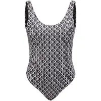 Calvin Klein Swimwear Badpak zwart / wit