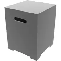 Elementi - Kleine gasfles cover betonlook vierkant grijs