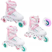 Raven Rosi 3-in-1 verstelbare rolschaatsen maat 28-32 met LED wielen