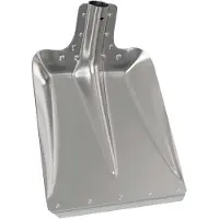 vidaXL Schep Hoofd Zilver 43 x 32,5 cm Aluminium
