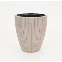 Vita bloempot Mika 30 taupe