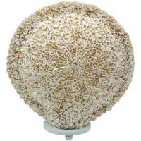 Ancient Wisdom Maison Bold - Boho Lampen van Zeeschelpen - 30 cm - Handgemaakt in Bali - Gemaakt met echte zeeschelpen