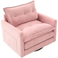 OKWISH Uitschuifbed 140x200, Dagbed Juniorbed met uitschuifbed 90x190 en LED-verlichting, Tweepersoonsdagbed met USB-poort en bureau, Roze (zonder matras)