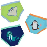 Zoocchini set van 3 oefenbroekjes - 100% organic katoen - Sea Crew - Jongens - 2-3 jaar