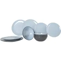 Gimex Vivid Line 12 Delig Servies Blue