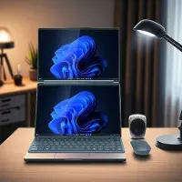 Lenovo Yoga Book 9i Gen 10 14 Intel Intel Core Ultra 7 255H-processor E-cores tot 4,40 GHz en P-cores tot 5,10 GHz, Windows 11 Home 64, 512 GB SSD M.2 2242 PCIe Gen4 TLC - 83KJCTO1WWNL1