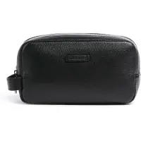 Piquadro Modus Special Toilettas Leder 25 cm zwart
