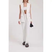 Anne Fontaine Orfevre Moon White Maat: 42 | Gilets Outlet | Dames | Wit