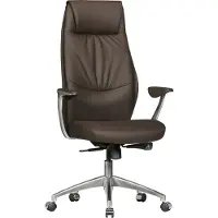Amstyle Bureaustoel Synchroonmechanisme Vaste armleuning Hoogteverstelbaar Bruin Max. 120 kg SPM1.146 1270 x 670 x 580 mm