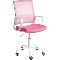 Beliani EASE - Bureaustoel - Roze - Mesh